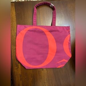 Lancôme tote pink and orange new bag purse carry out bag
